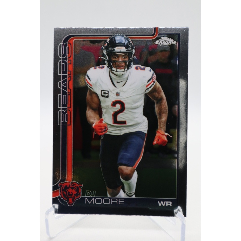 2025 Topps Chrome Football Base #48 DJ Moore Bears